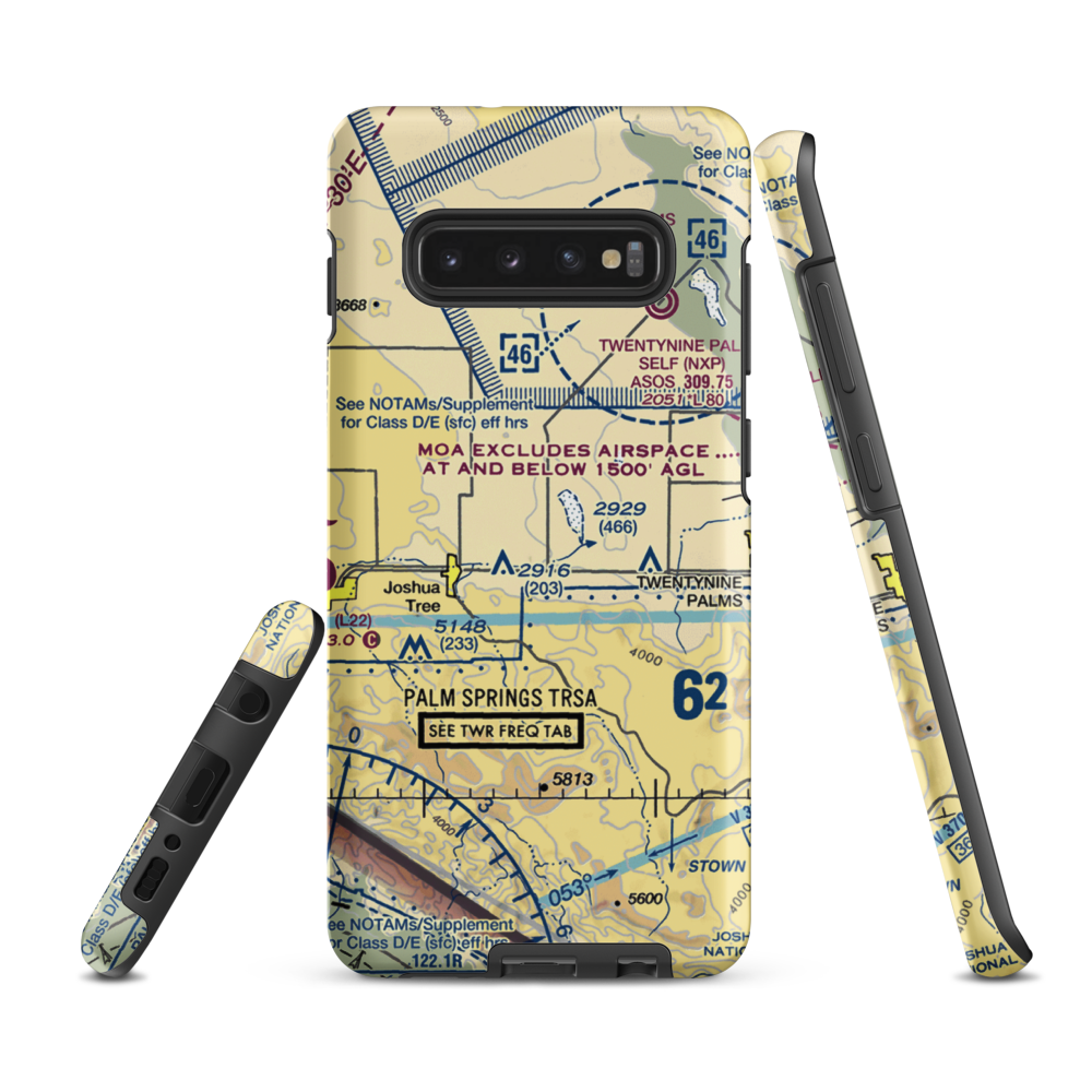 Roy Williams Airport (L80) VFR Sectional Samsung Phone Case Samsung Galaxy S10 Plus model shown