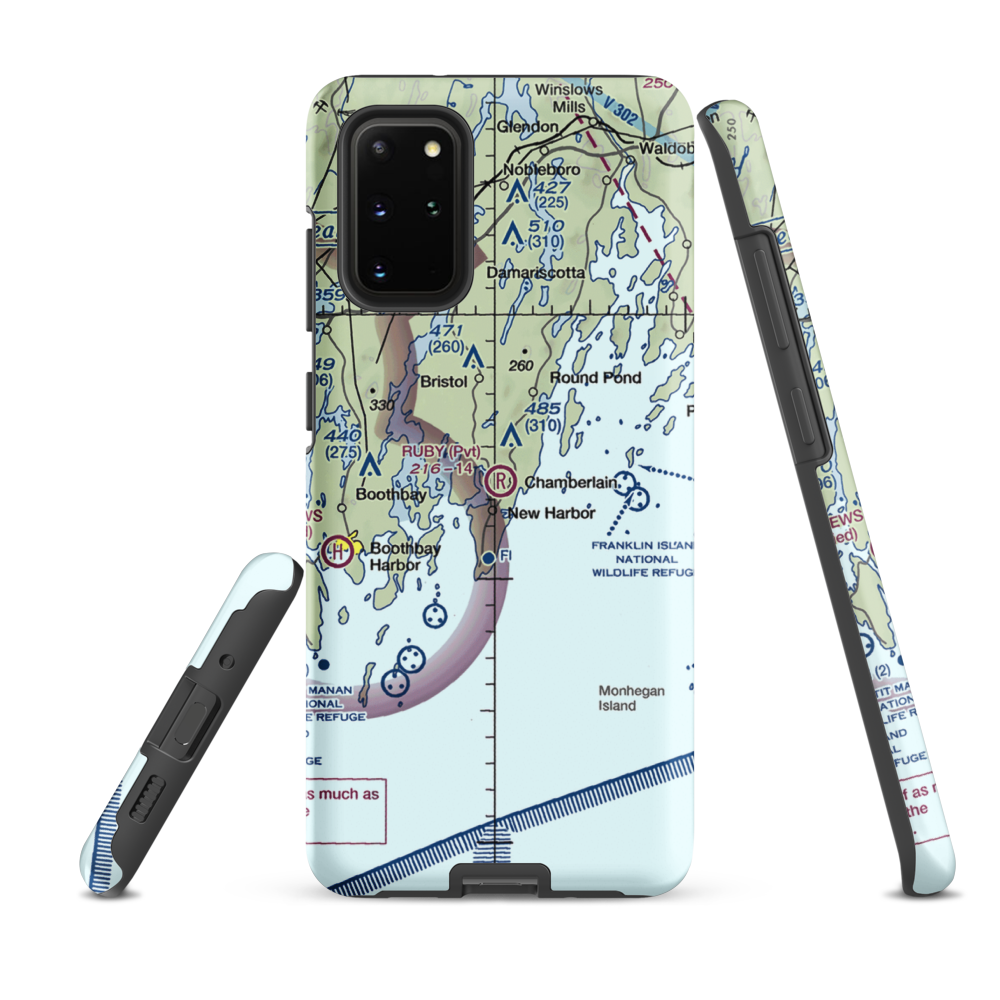 Ruby Airport (18ME) VFR Sectional Samsung Phone Case Samsung Galaxy S20 Plus model shown