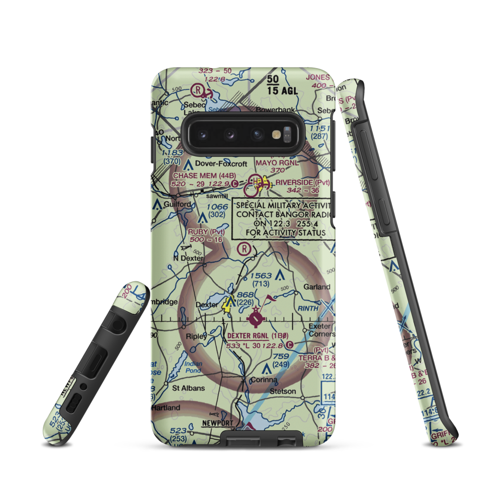 Ruby Field (ME32) VFR Sectional Samsung Phone Case Samsung Galaxy S10 model shown