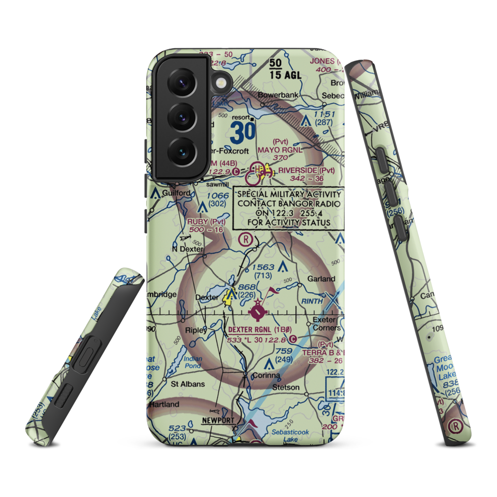 Ruby Field (ME32) VFR Sectional Samsung Phone Case Samsung Galaxy S22 Plus model shown