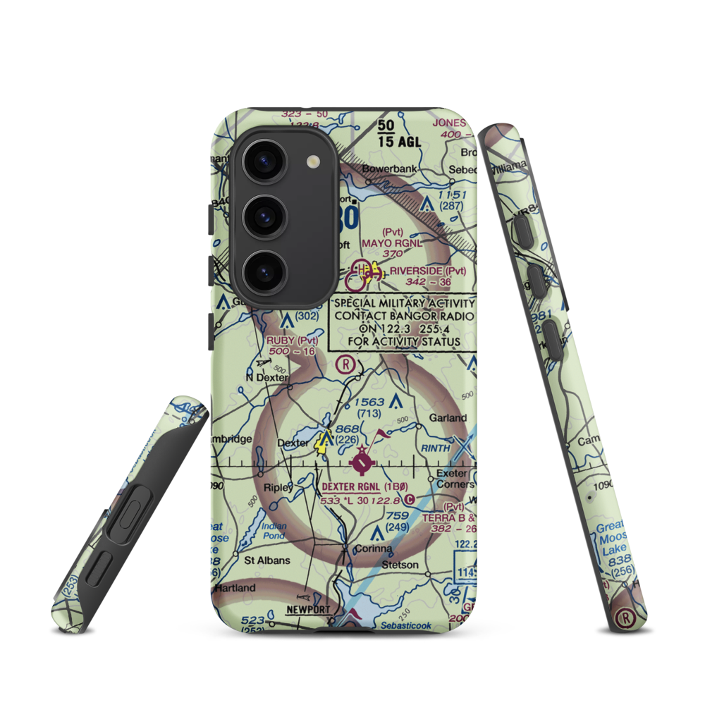 Ruby Field (ME32) VFR Sectional Samsung Phone Case Samsung Galaxy S23 model shown