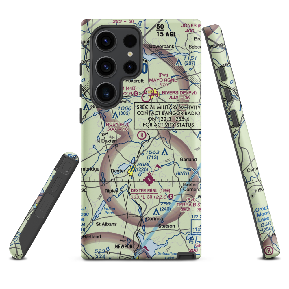 Ruby Field (ME32) VFR Sectional Samsung Phone Case Samsung Galaxy S23 Ultra model shown