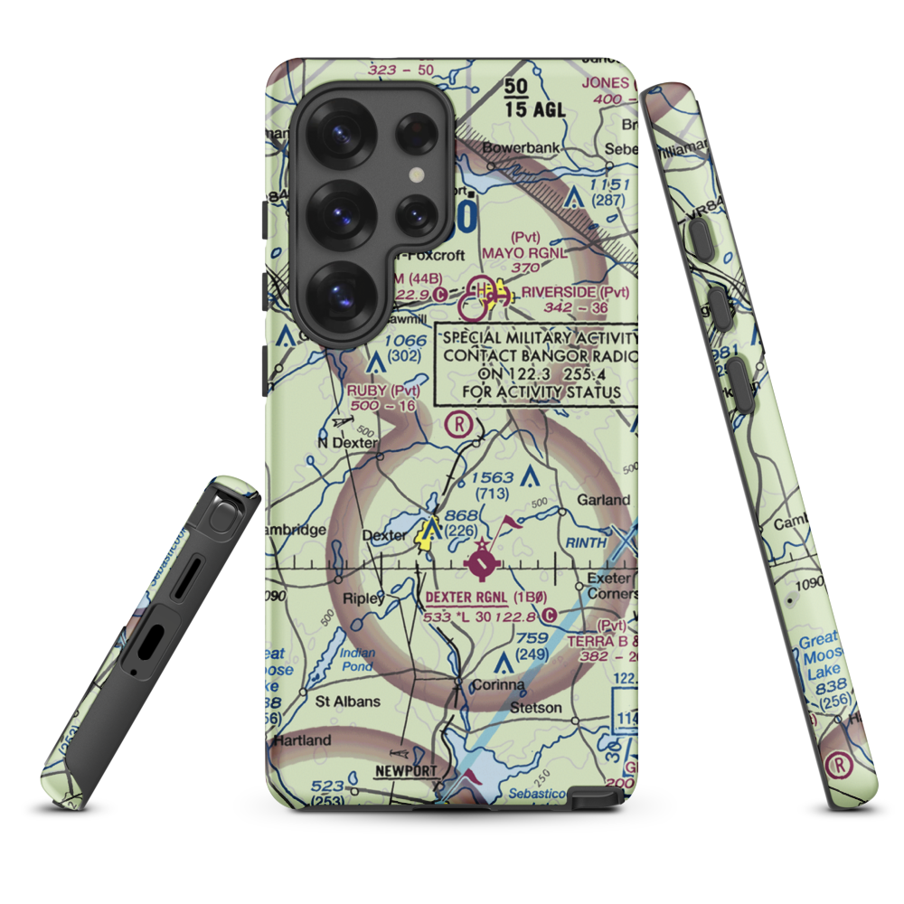Ruby Field (ME32) VFR Sectional Samsung Phone Case Samsung Galaxy S25 Ultra model shown