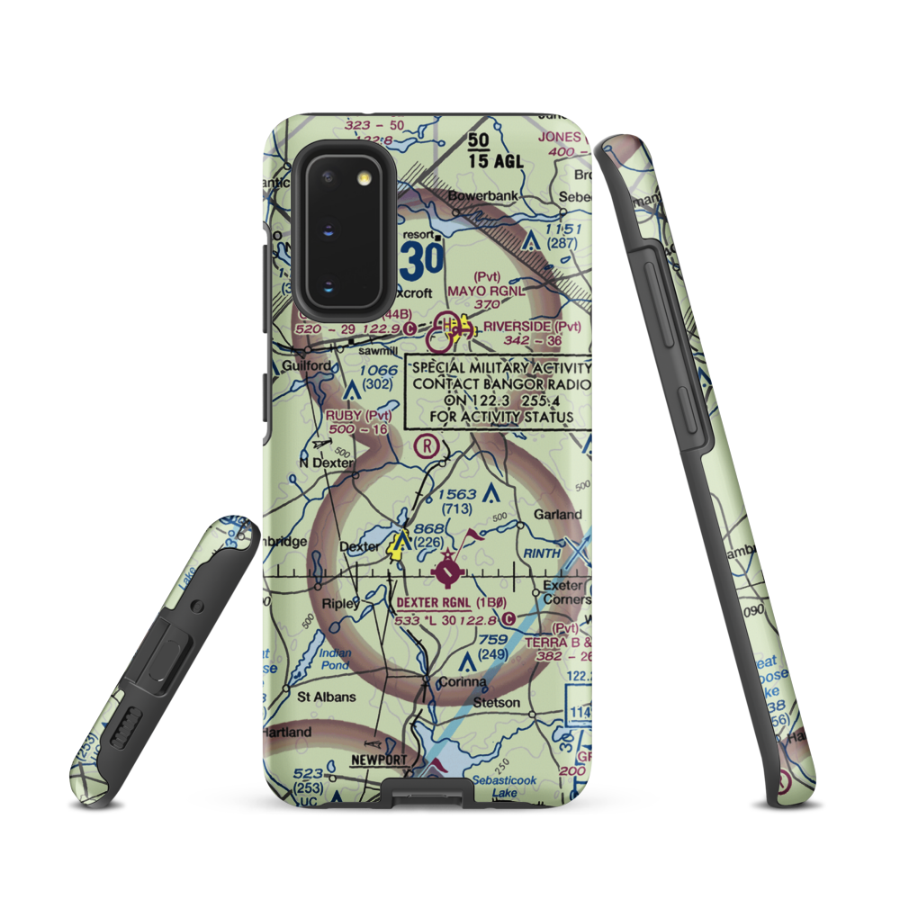 Ruby Field (ME32) VFR Sectional Samsung Phone Case Samsung Galaxy S20 model shown