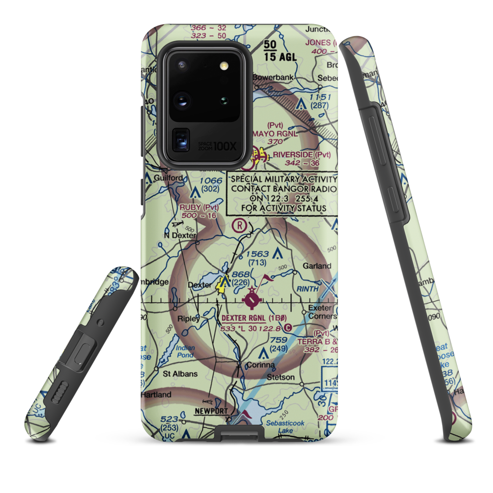 Ruby Field (ME32) VFR Sectional Samsung Phone Case Samsung Galaxy S20 Ultra model shown