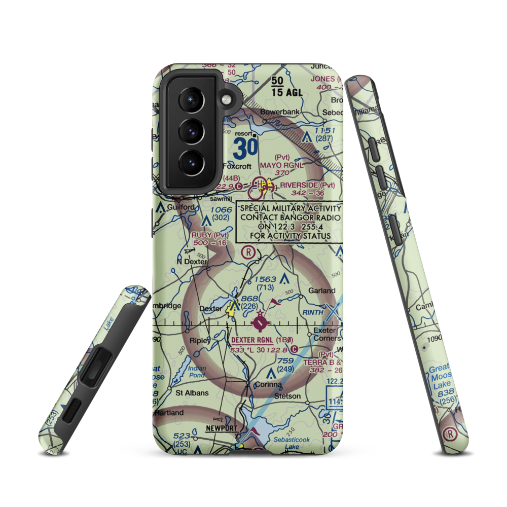 Ruby Field (ME32) VFR Sectional Samsung Phone Case Samsung Galaxy S21 model shown
