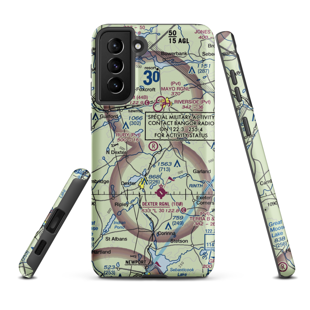 Ruby Field (ME32) VFR Sectional Samsung Phone Case Samsung Galaxy S21 Plus model shown