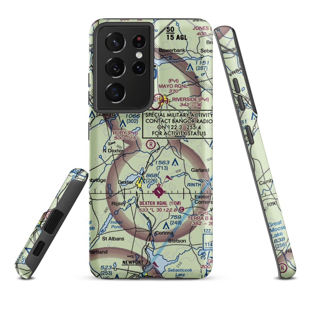 Ruby Field (ME32) VFR Sectional Samsung Phone Case Samsung Galaxy S21 Plus model shown