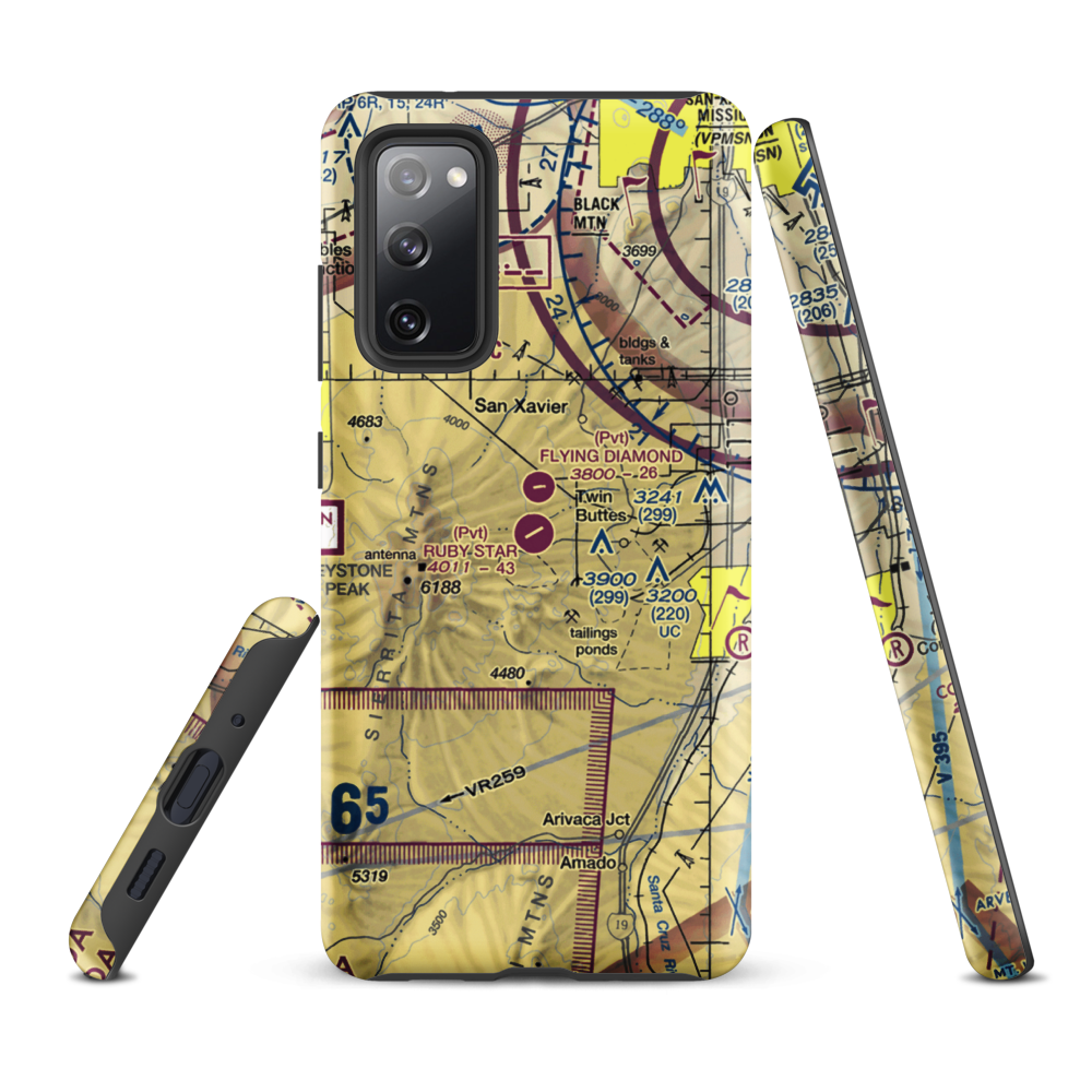 Ruby Star Airpark (14AZ) VFR Sectional Samsung Phone Case Samsung Galaxy S20 FE model shown