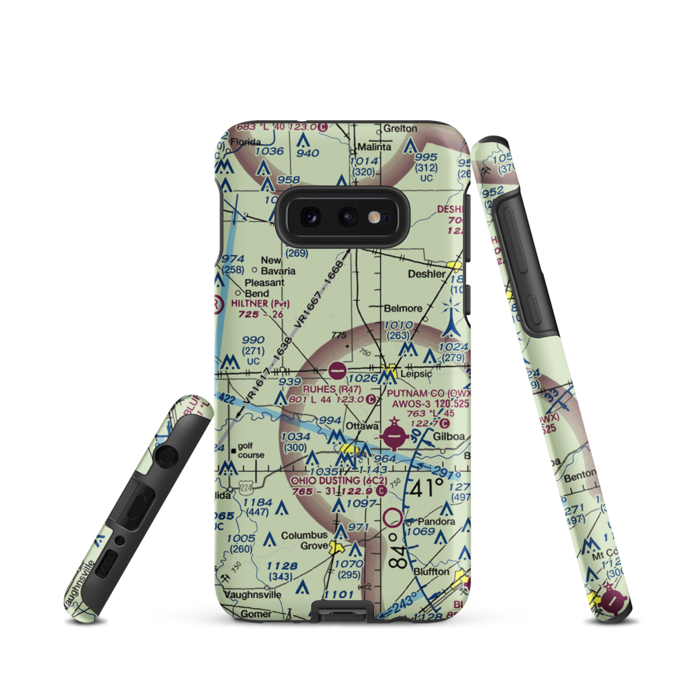 Ruhe's Airport (R47) VFR Sectional Samsung Phone Case Samsung Galaxy S10e model shown