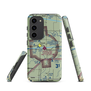 Russell Municipal Airport (RSL) VFR Sectional Samsung Phone Case