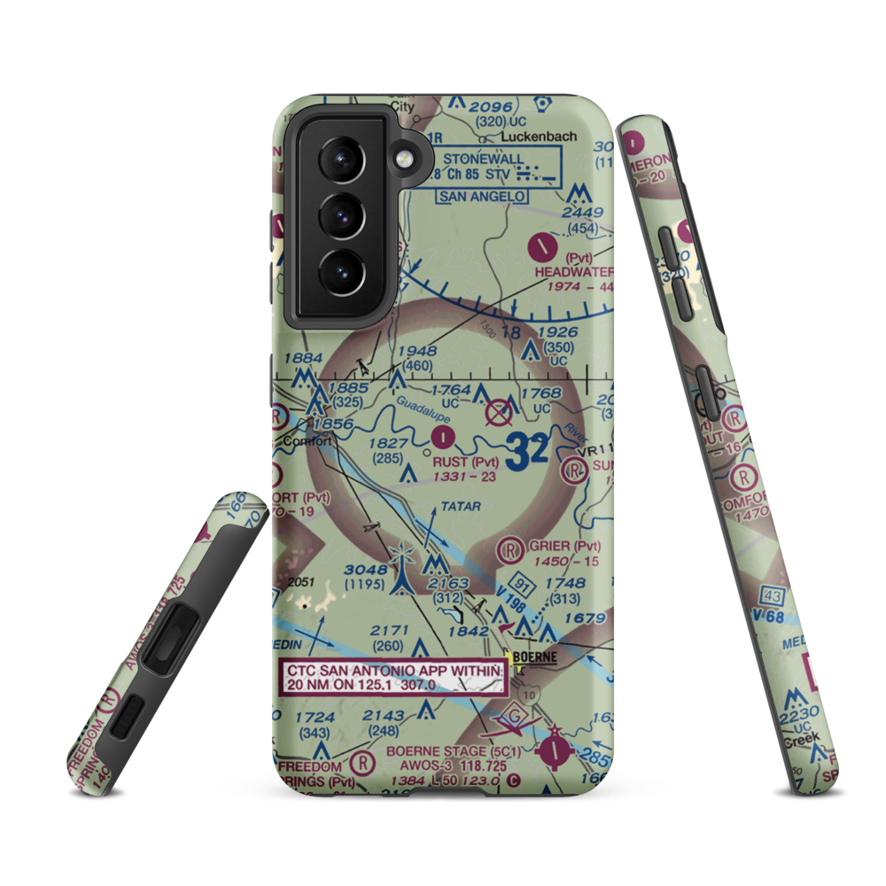 Rust Field (8XS9) VFR Sectional Samsung Phone Case Samsung Galaxy S21 FE model shown
