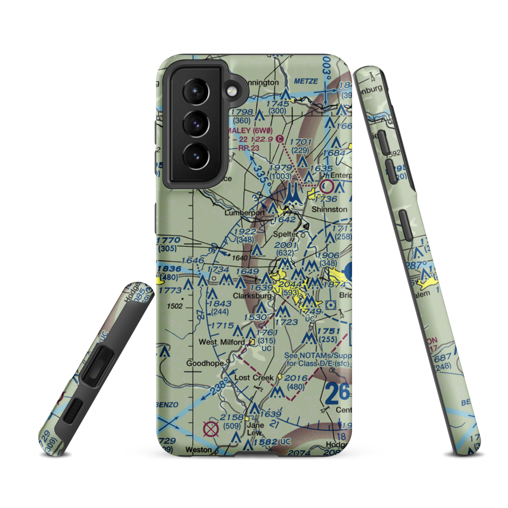 Ruth Field (WV28) VFR Sectional Samsung Phone Case Samsung Galaxy S21 FE model shown