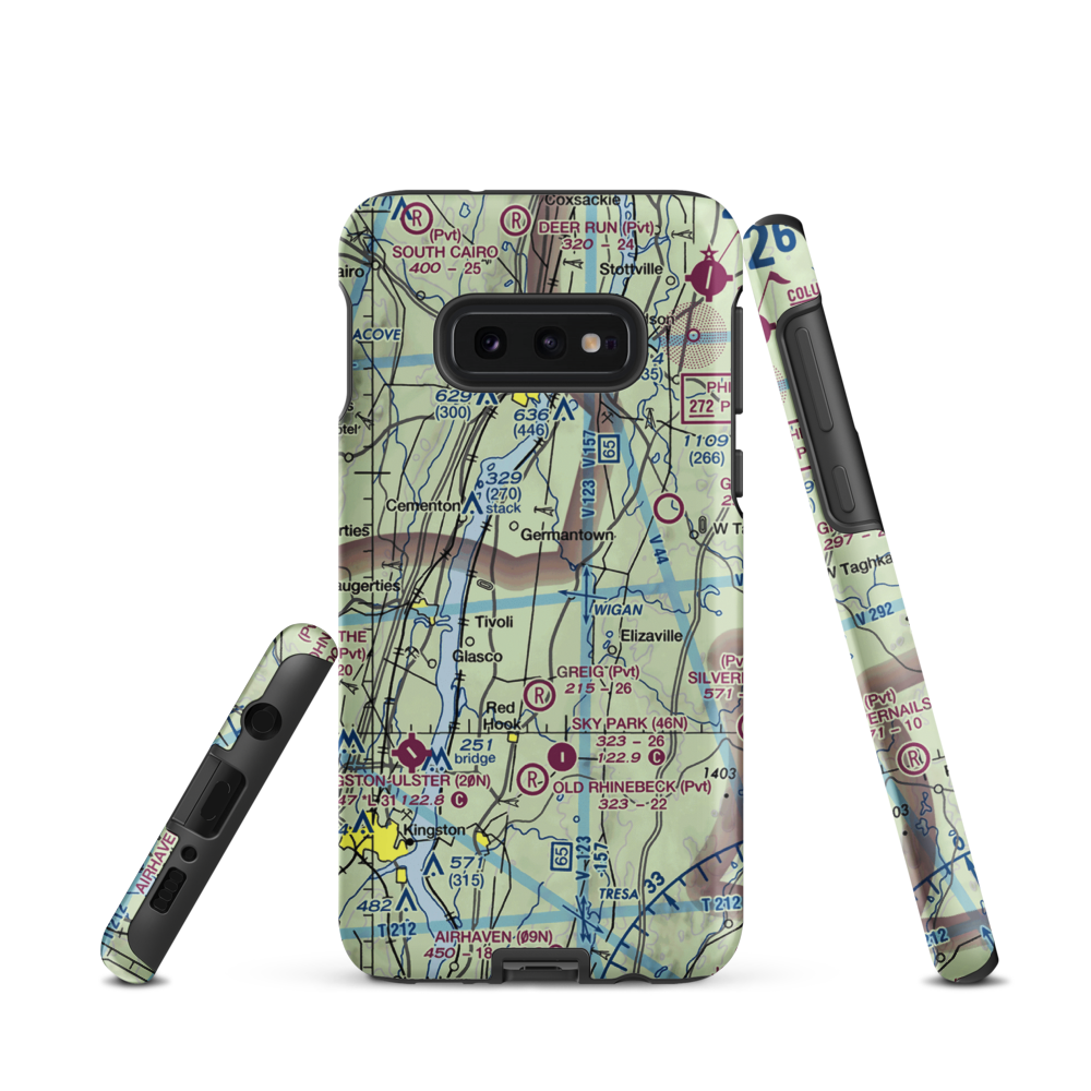 S.O.P. Airport (NK06) VFR Sectional Samsung Phone Case Samsung Galaxy S10 Plus model shown