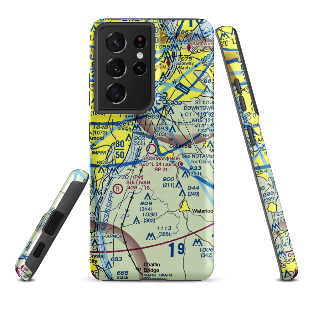 Sackman Field (H49) VFR Sectional Samsung Phone Case Samsung Galaxy S21 Ultra model shown