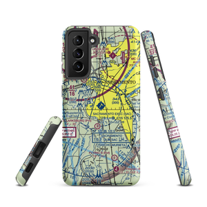 Sacramento Executive Airport (SAC) VFR Sectional Samsung Phone Case