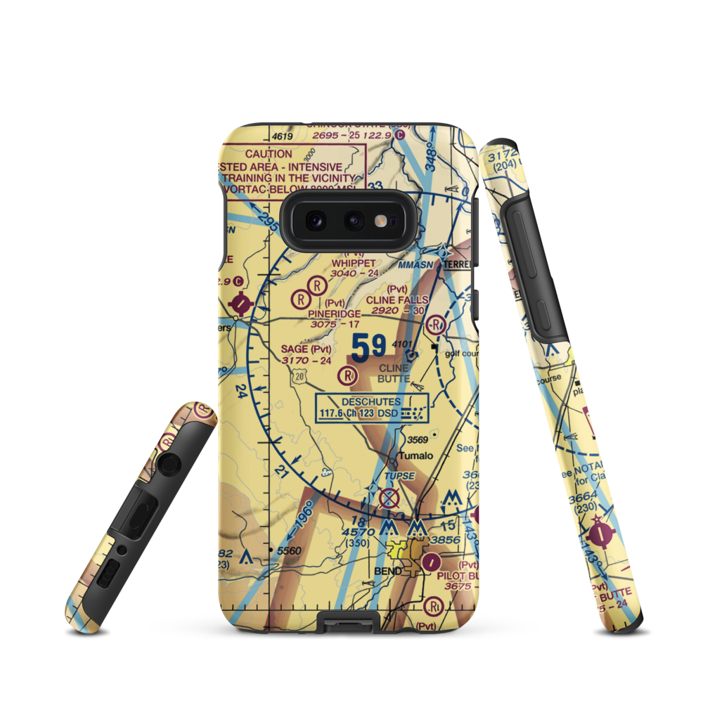 Sage Ranch Airport (OG15) VFR Sectional Samsung Phone Case Samsung Galaxy S10 Plus model shown