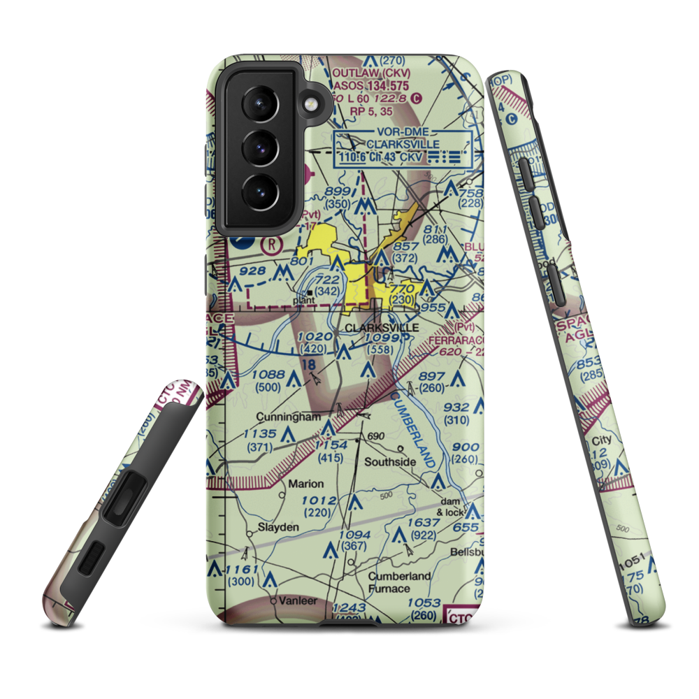 Salem Field (11TN) VFR Sectional Samsung Phone Case Samsung Galaxy S21 FE model shown
