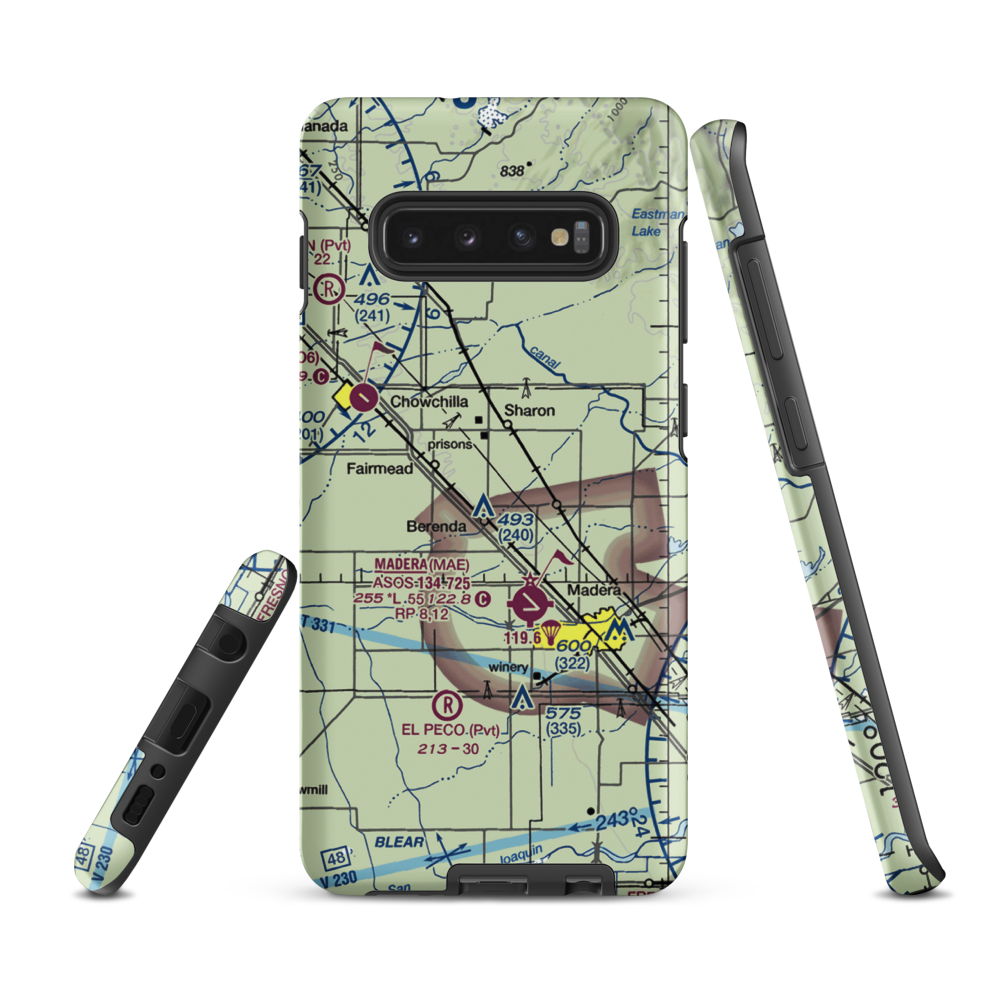 Sallaberry Ranch Strip (48CN) VFR Sectional Samsung Phone Case Samsung Galaxy S10 Plus model shown