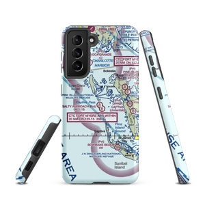 Salty Approach Airport (FL90) VFR Sectional Samsung Phone Case