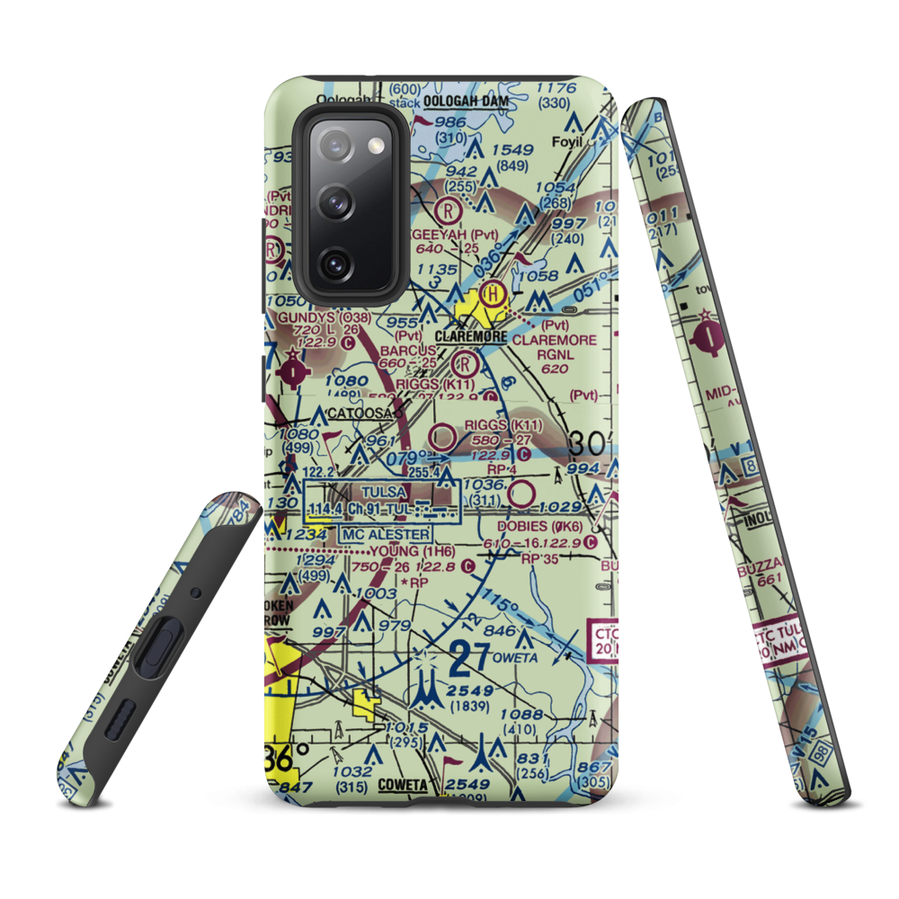 Sam Riggs Airpark (K11) VFR Sectional Samsung Phone Case Samsung Galaxy S20 FE model shown