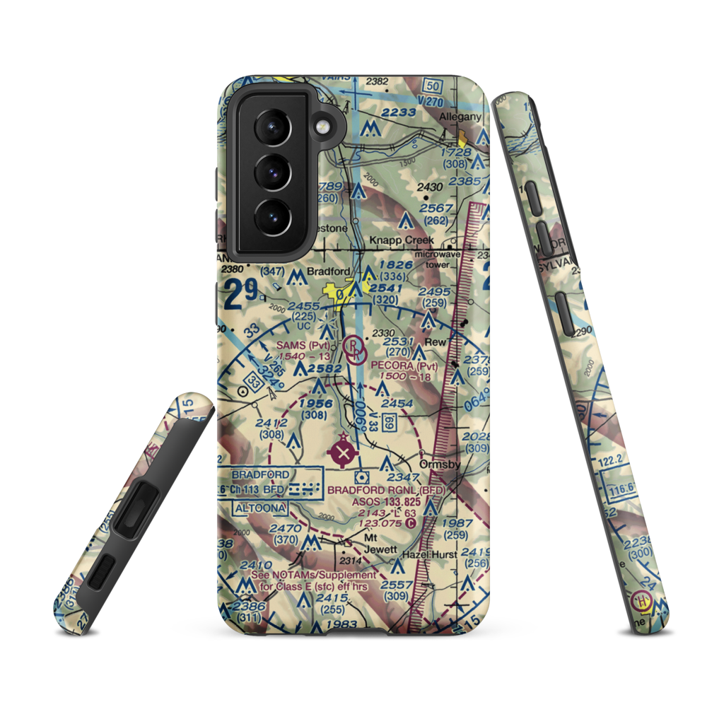 Sam's Field (6PN5) VFR Sectional Samsung Phone Case Samsung Galaxy S21 FE model shown