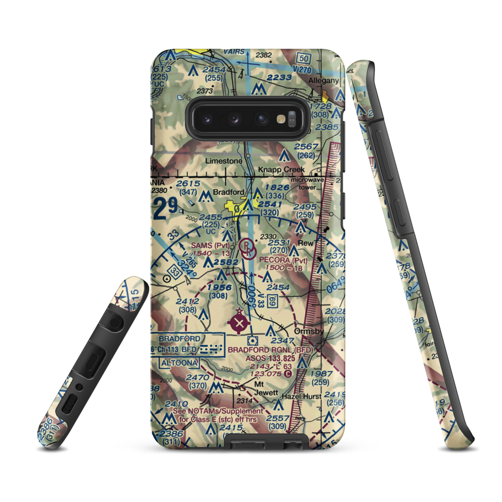 Sam's Field (6PN5) VFR Sectional Samsung Phone Case Samsung Galaxy S10 Plus model shown