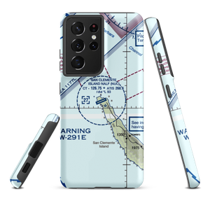 San Clemente Island Naval Auxiliary Landing Field (NUC) VFR Sectional Samsung Phone Case