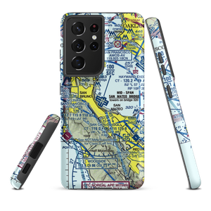 San Francisco International Airport (SFO) VFR Sectional Samsung Phone Case