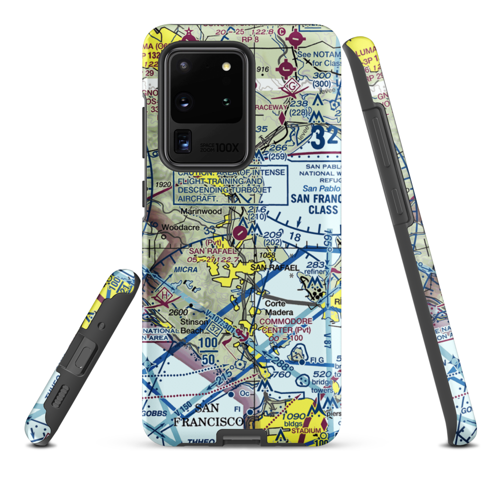 San Rafael Airport (CA35) VFR Sectional Samsung Phone Case Samsung Galaxy S20 Ultra model shown