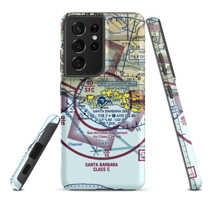 Santa Barbara Municipal Airport (SBA) VFR Sectional Samsung Phone Case