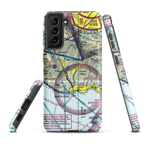 Santa Cruz Sky Park (SRU) VFR Sectional Samsung Phone Case