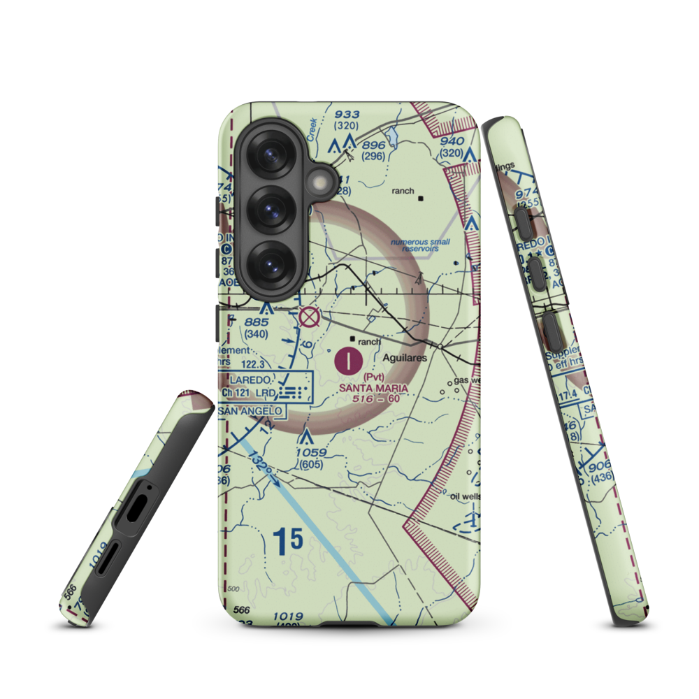 Santa Maria Ranch Airport (0TE5) VFR Sectional Samsung Phone Case Samsung Galaxy S25 model shown