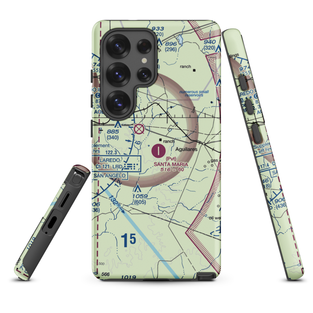 Santa Maria Ranch Airport (0TE5) VFR Sectional Samsung Phone Case Samsung Galaxy S25 Ultra model shown