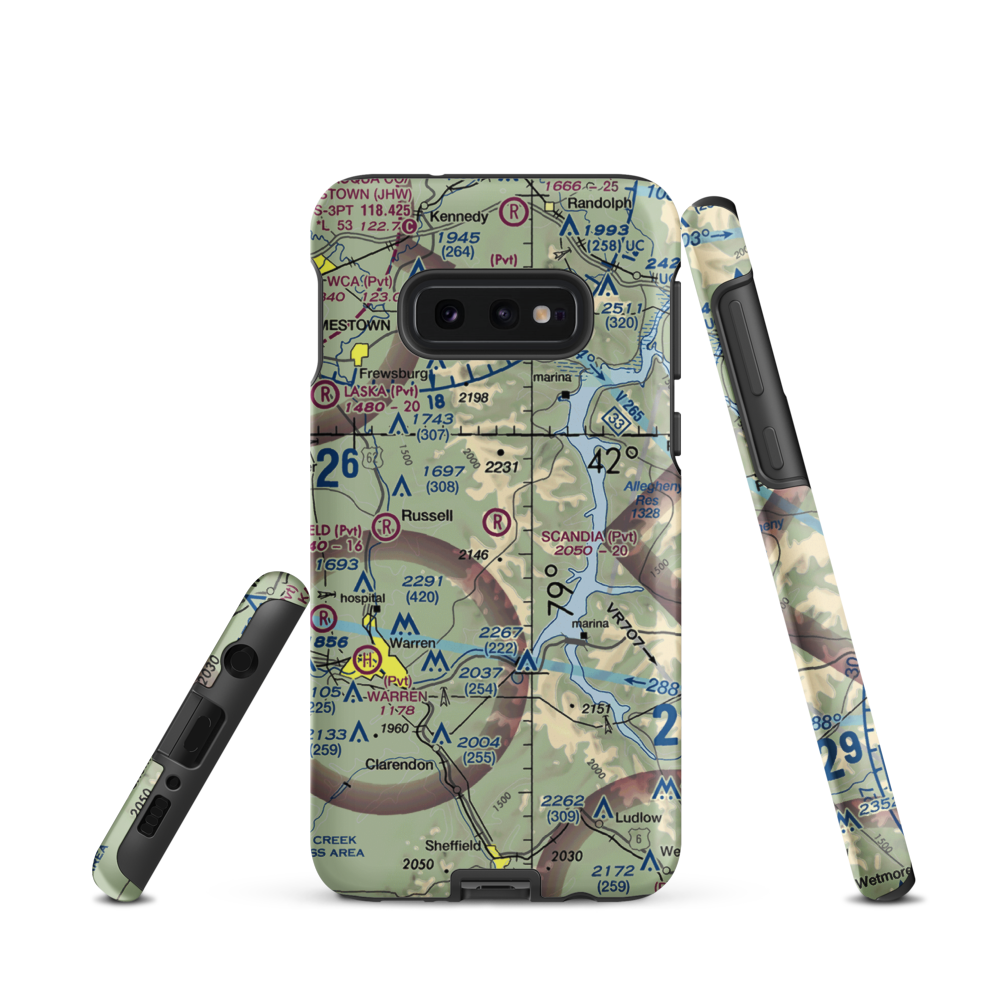 Scandia Air Park (6PA4) VFR Sectional Samsung Phone Case Samsung Galaxy S10 Plus model shown