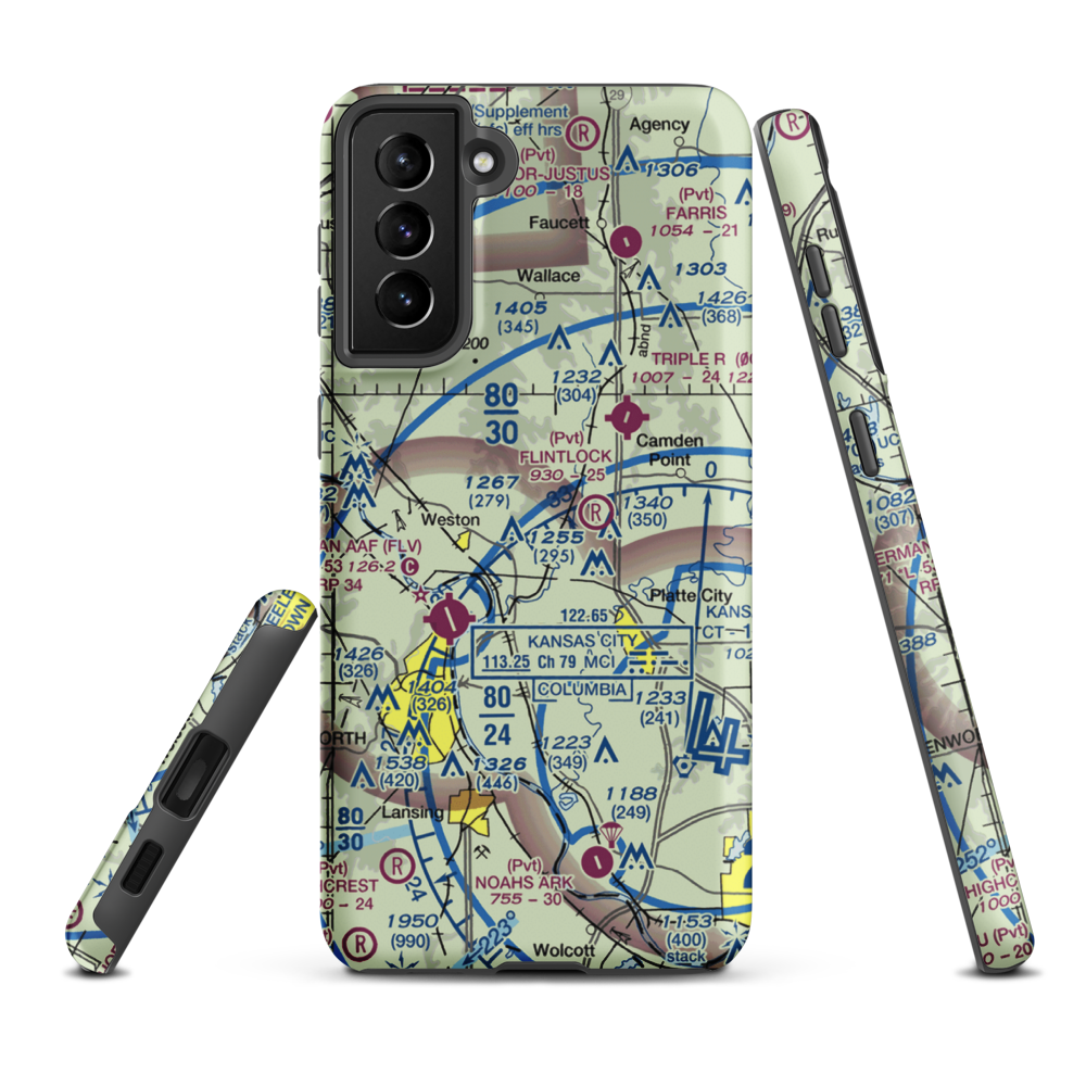 Schaback Strip (MO51) VFR Sectional Samsung Phone Case Samsung Galaxy S21 FE model shown