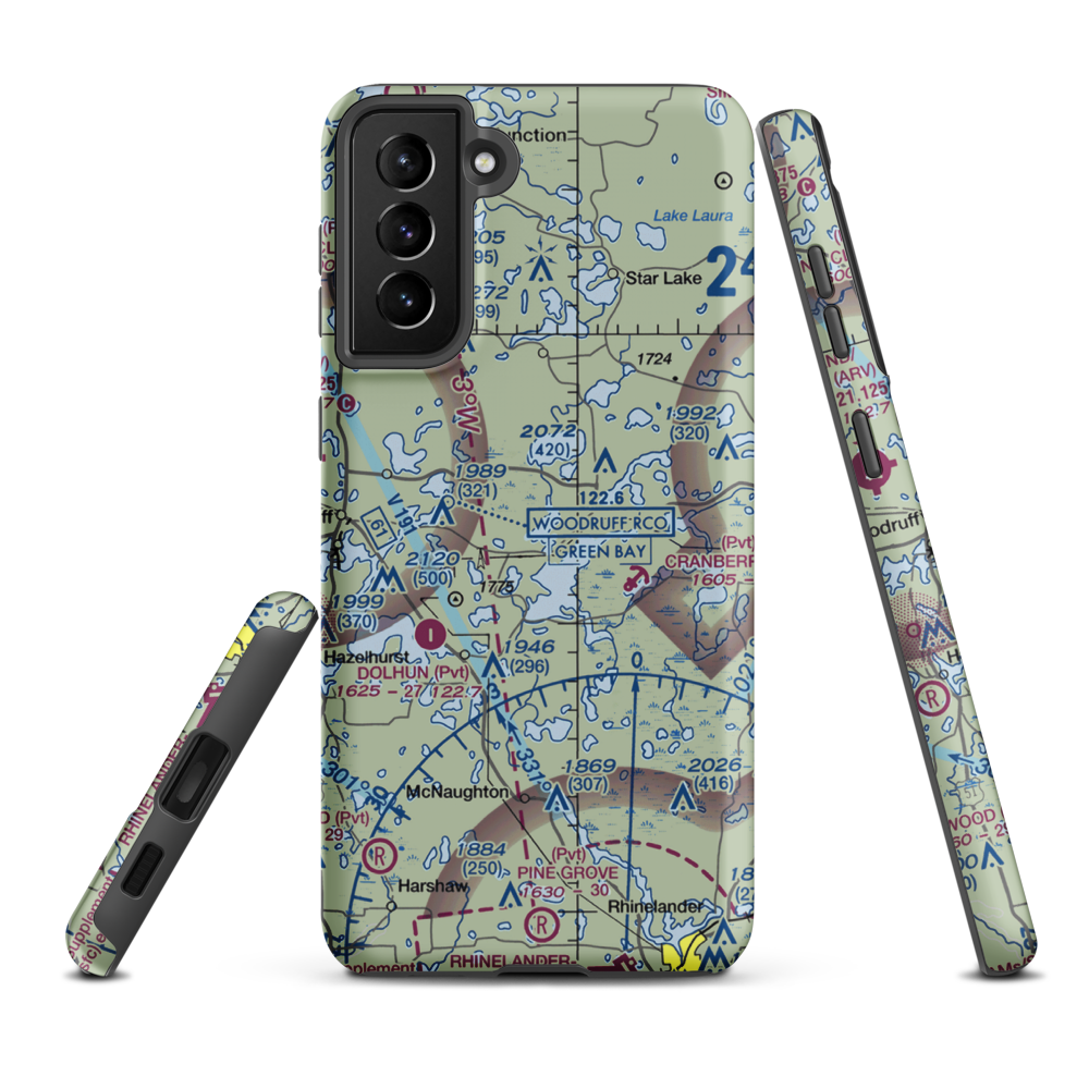 Schiffmann Seaplane Base (WS64) VFR Sectional Samsung Phone Case Samsung Galaxy S21 Plus model shown