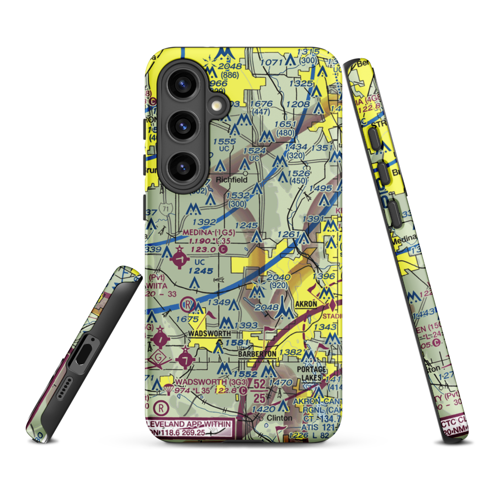 Schmeltzer Heliport (6D5) VFR Sectional Samsung Phone Case Samsung Galaxy S24 Plus model shown