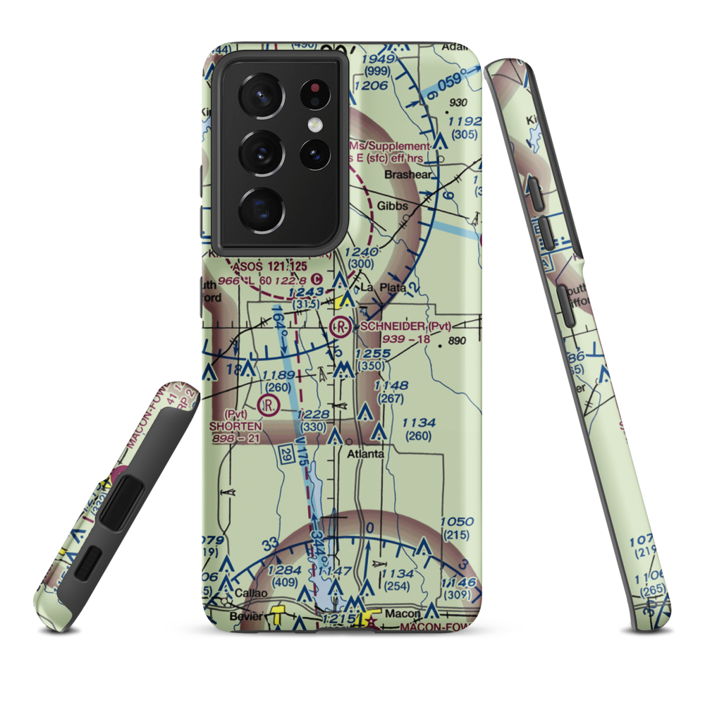 Schneider Field (4MO3) VFR Sectional Samsung Phone Case Samsung Galaxy S21 Ultra model shown