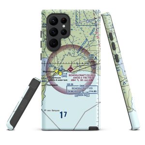 Schoolcraft County Airport (ISQ) VFR Sectional Samsung Phone Case