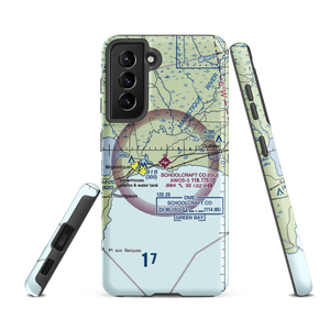 Schoolcraft County Airport (ISQ) VFR Sectional Samsung Phone Case
