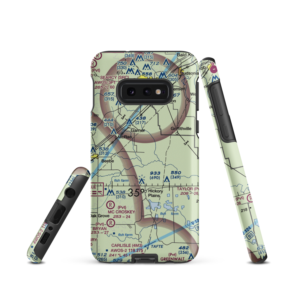 Schroeder's field (US-0466) VFR Sectional Samsung Phone Case Samsung Galaxy S10e model shown