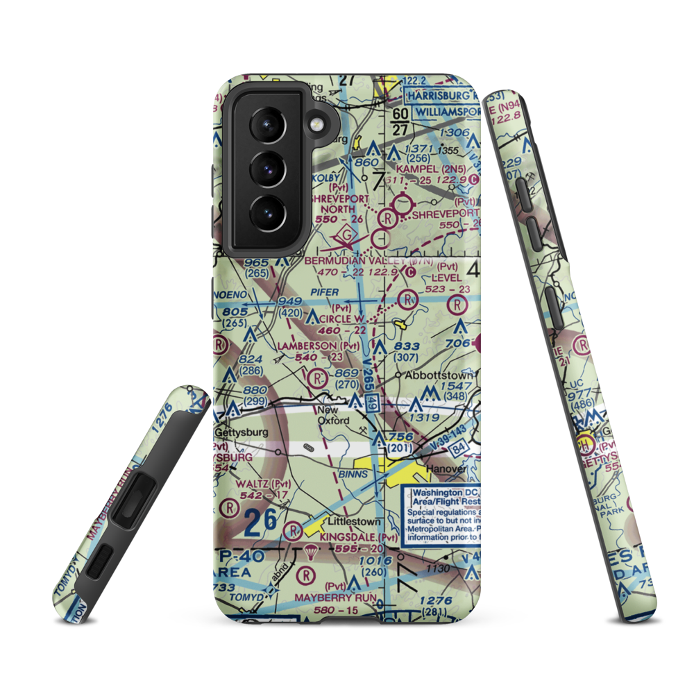 Schulteis Field (71PN) VFR Sectional Samsung Phone Case Samsung Galaxy S21 Ultra model shown