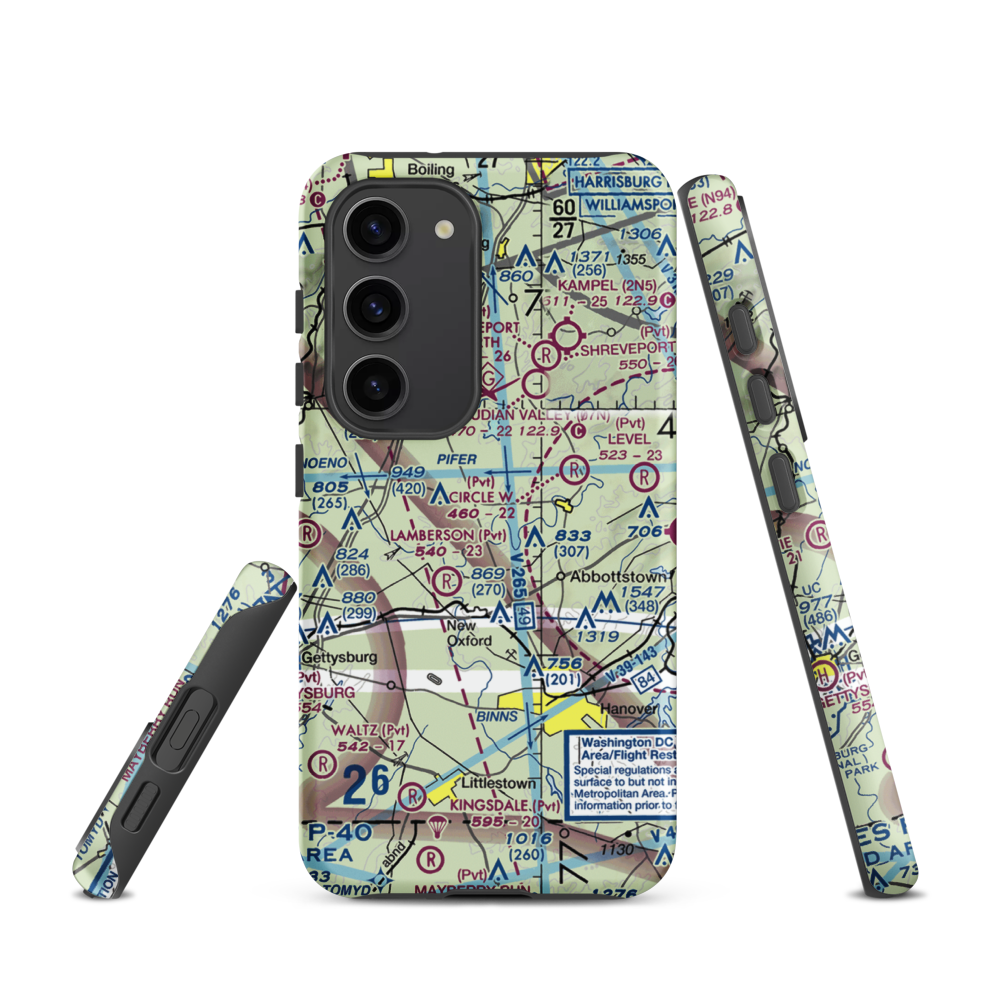Schulteis Field (71PN) VFR Sectional Samsung Phone Case Samsung Galaxy S23 model shown
