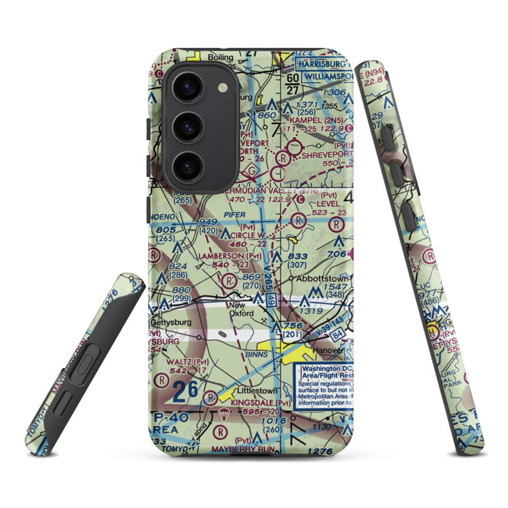 Schulteis Field (71PN) VFR Sectional Samsung Phone Case Samsung Galaxy S23 Plus model shown