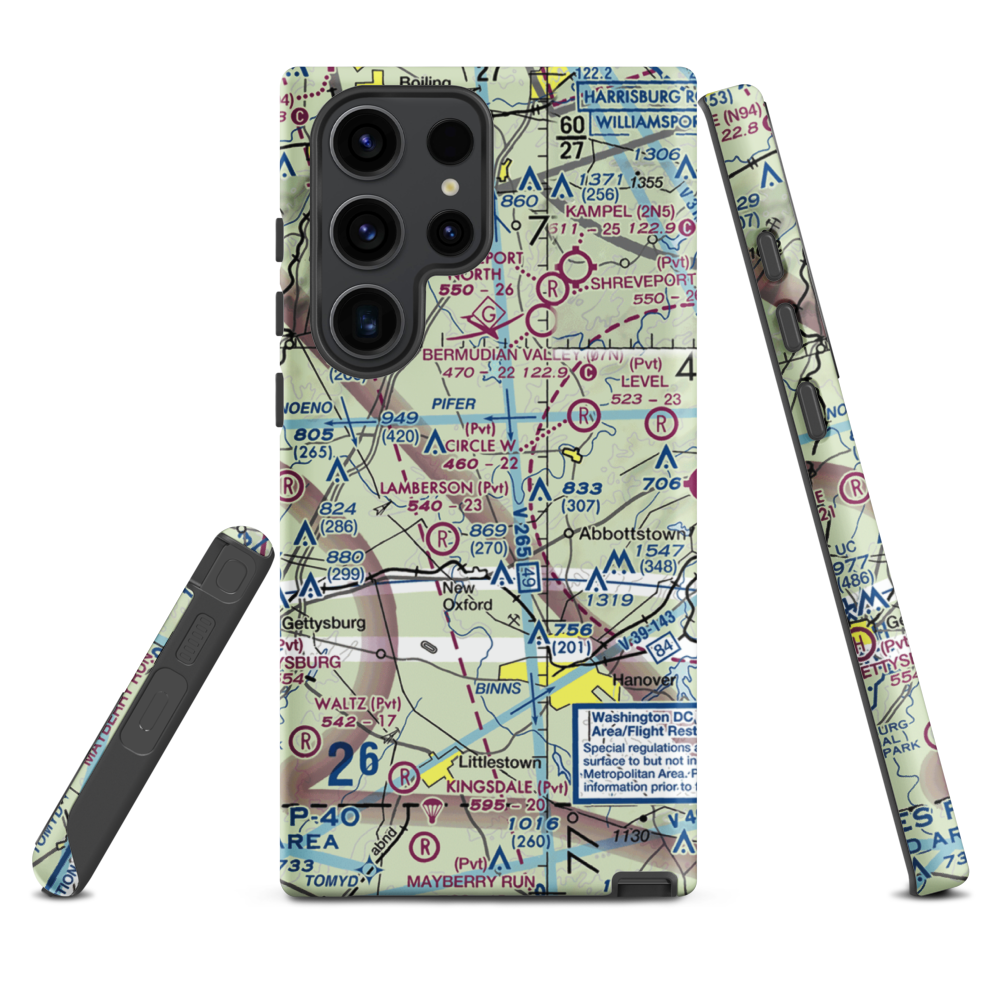 Schulteis Field (71PN) VFR Sectional Samsung Phone Case Samsung Galaxy S23 Ultra model shown