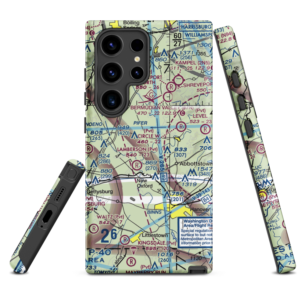 Schulteis Field (71PN) VFR Sectional Samsung Phone Case Samsung Galaxy S24 Ultra model shown