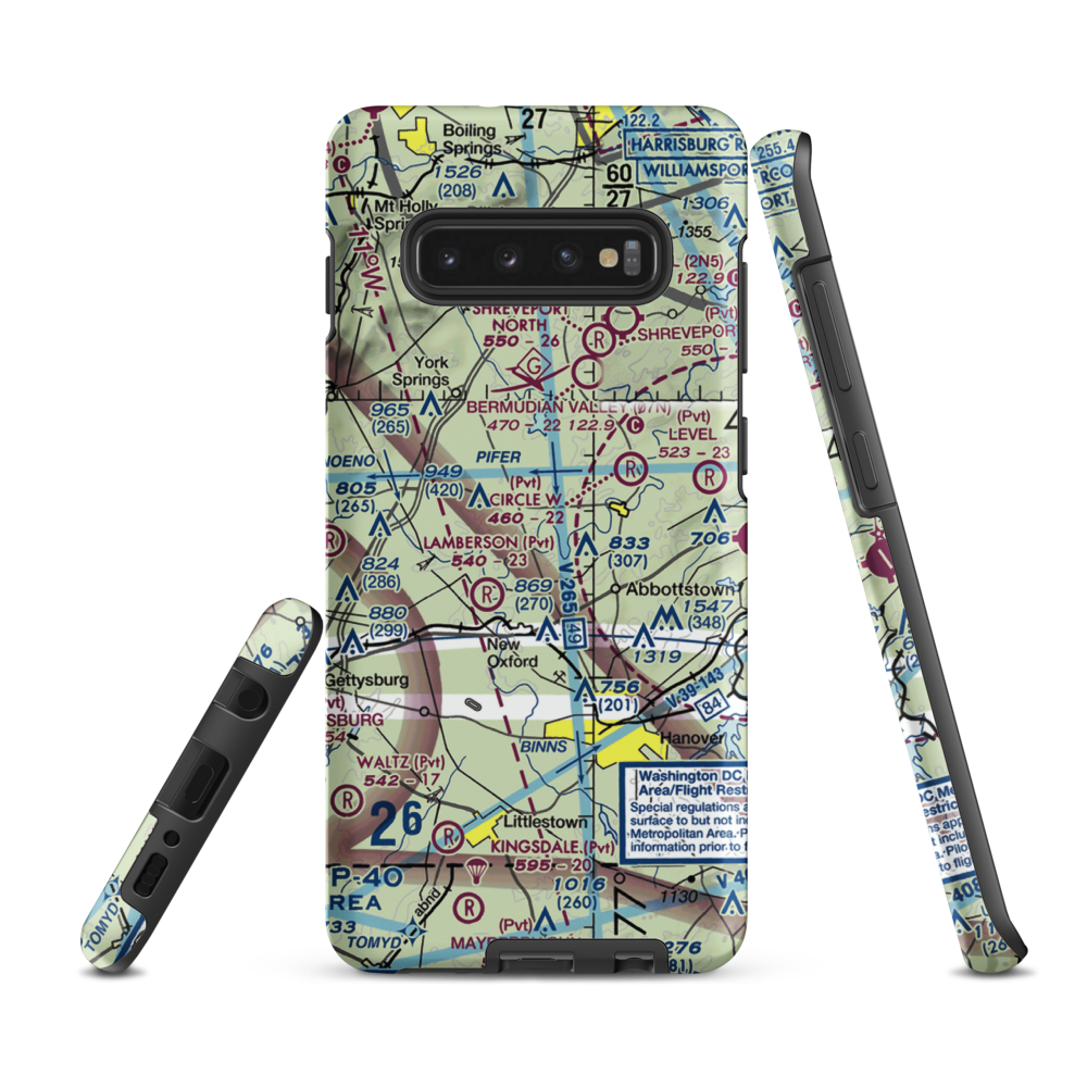Schulteis Field (71PN) VFR Sectional Samsung Phone Case Samsung Galaxy S10 Plus model shown