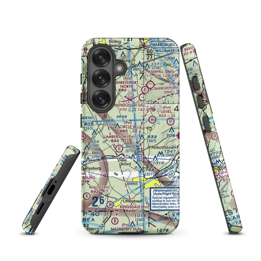 Schulteis Field (71PN) VFR Sectional Samsung Phone Case Samsung Galaxy S25 model shown