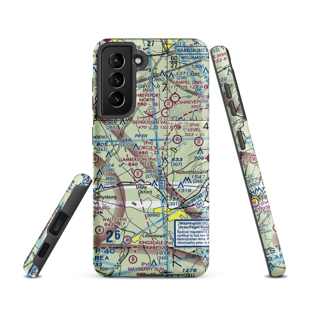 Schulteis Field (71PN) VFR Sectional Samsung Phone Case Samsung Galaxy S21 model shown